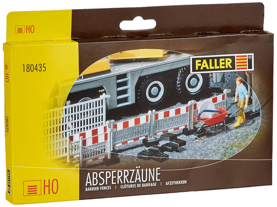 faller-180435-absperrz-une-h0-hoher-niederer-bauzaun image 1