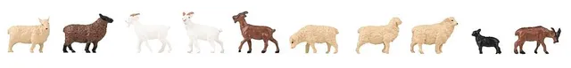 faller-151921-schafe-und-ziegen-10-tiere-spur-h0 image 1