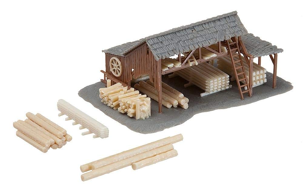 faller-272530-holzlager-spur-n-bausatz-mit-st-mmen-und-brettern image 1