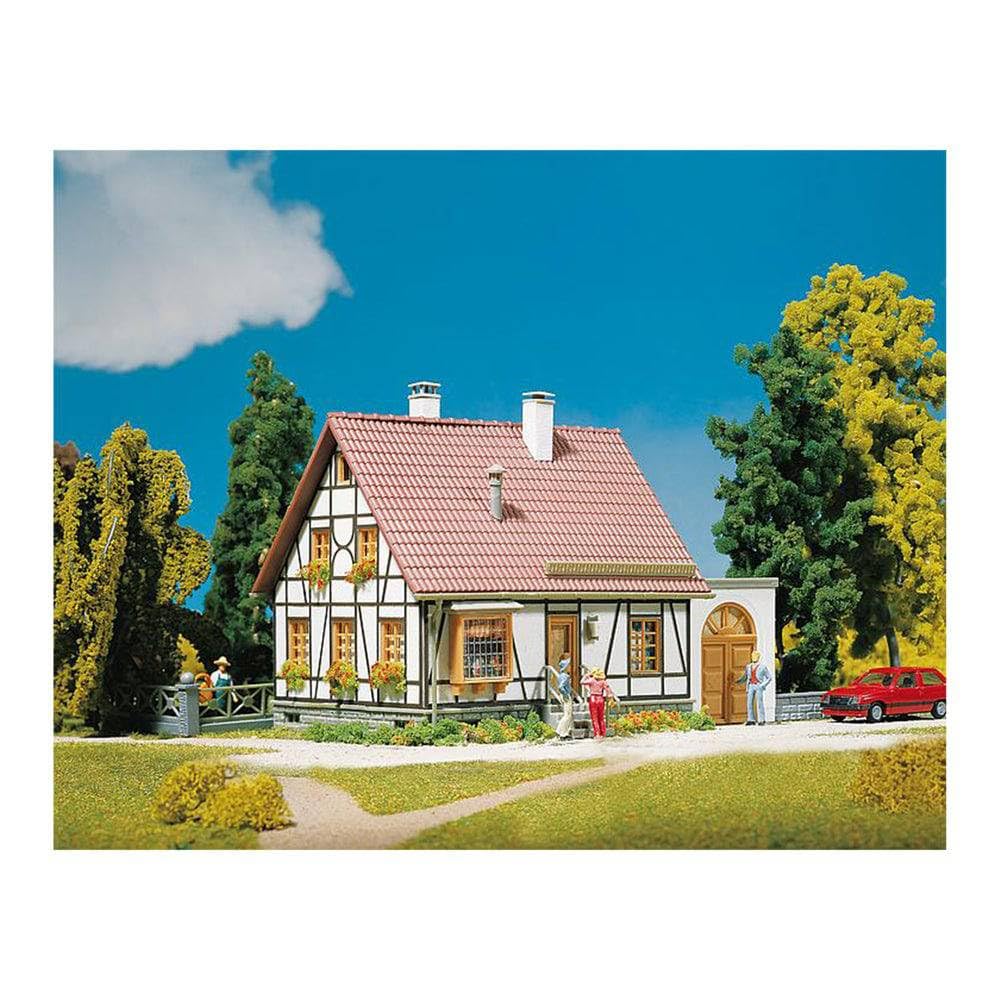 faller-130215-fachwerkhaus-mit-garage-h0-geb-ude-bausatz image 2
