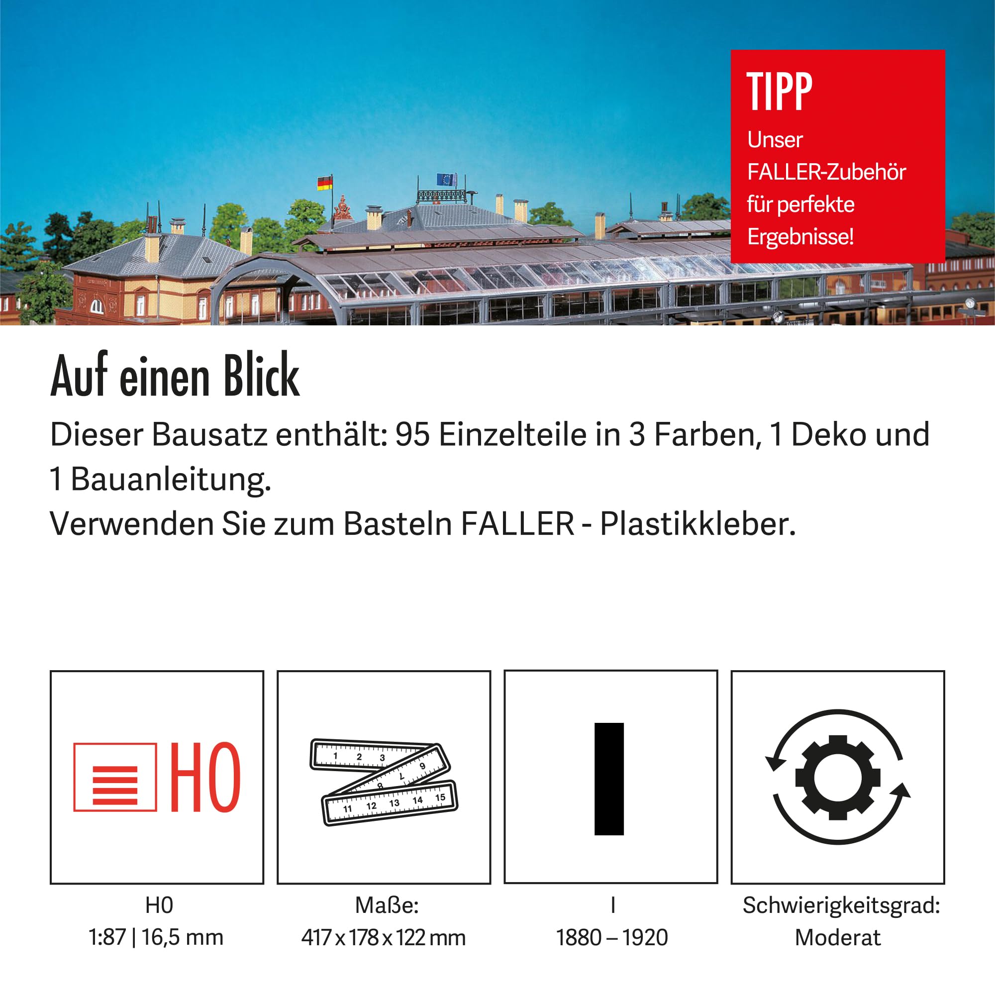 faller-120574-bahnhofshalle-h0-geb-ude-bausatz-417-x-178-x-122-mm image 4