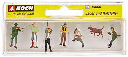 noch-15060-j-ger-holzf-ller-figuren-set-7-figuren-mit-hund-spur-h0 image 5