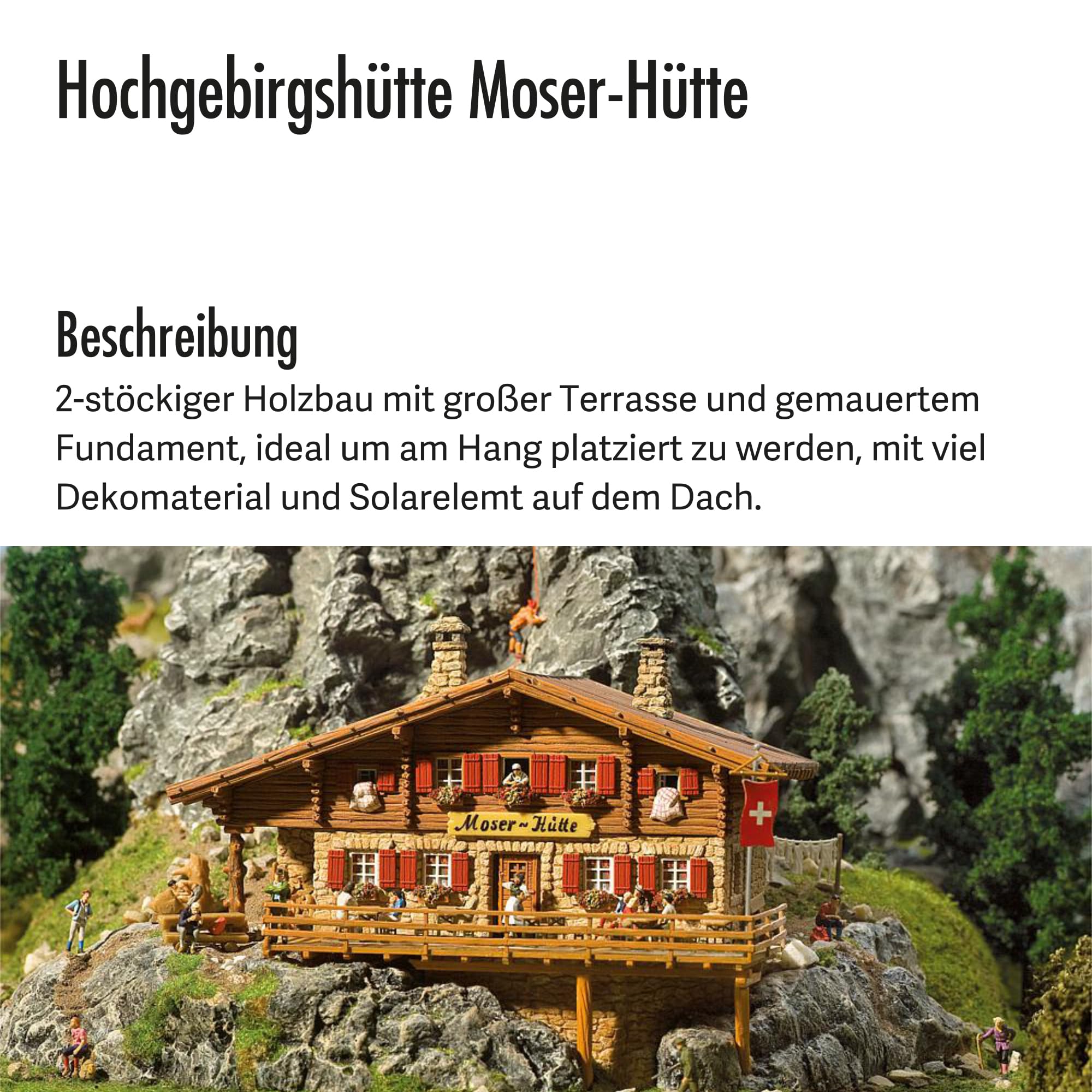 faller-hochgebirgsh-tte-moser-h-tte-h0-modellbausatz-182-x-130-x-120-mm image 3