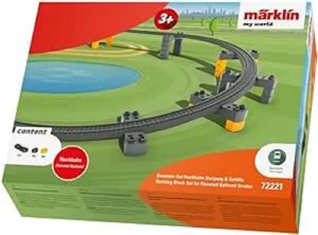 m-rklin-my-world-72221-baustein-set-hochbahn-steigung-gef-lle-spur-h0 image 1