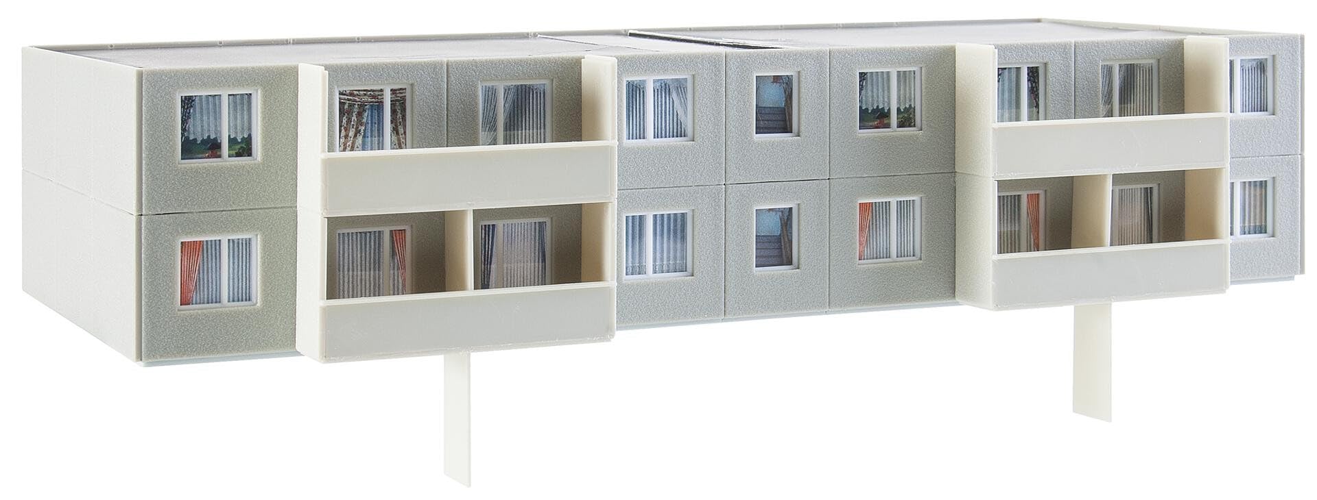 faller-130802-plattenbau-p2-erg-nzung-h0-2-stockwerke-bausatz-epoche-iii image 1