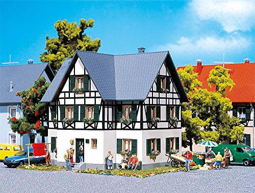 faller-130259-fachwerk-zweifamilienhaus-h0-bausatz-grau-wei image 7