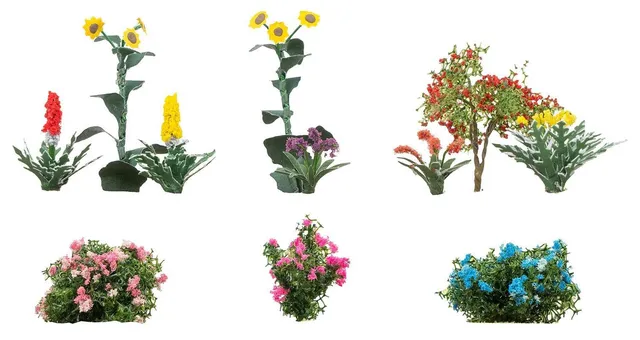 faller-181289-blumen-im-vorgarten-spur-h0-landschafts-set image 1