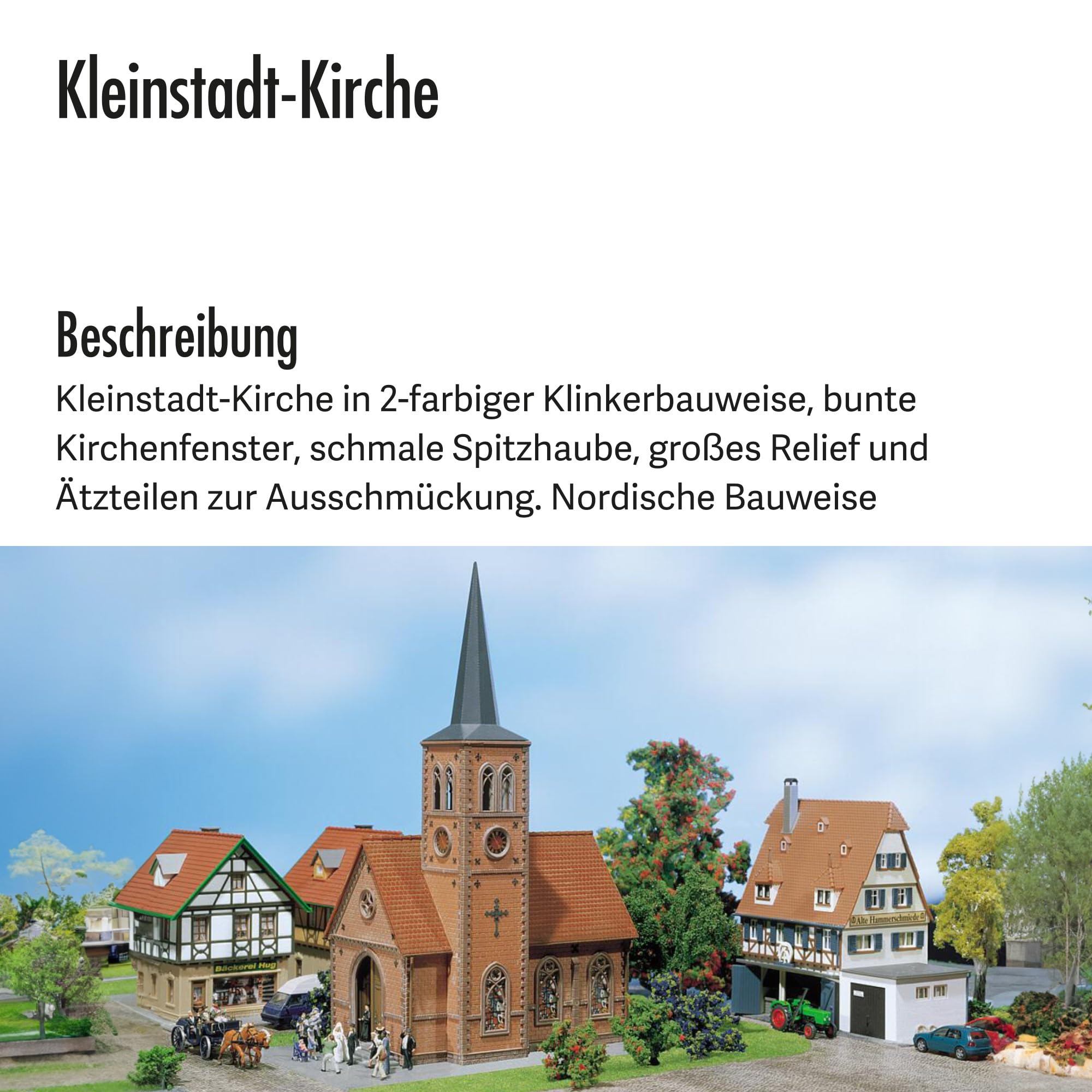 faller-kleinstadt-kirche-h0-modellbausatz-200-x-118-x-270-mm image 3