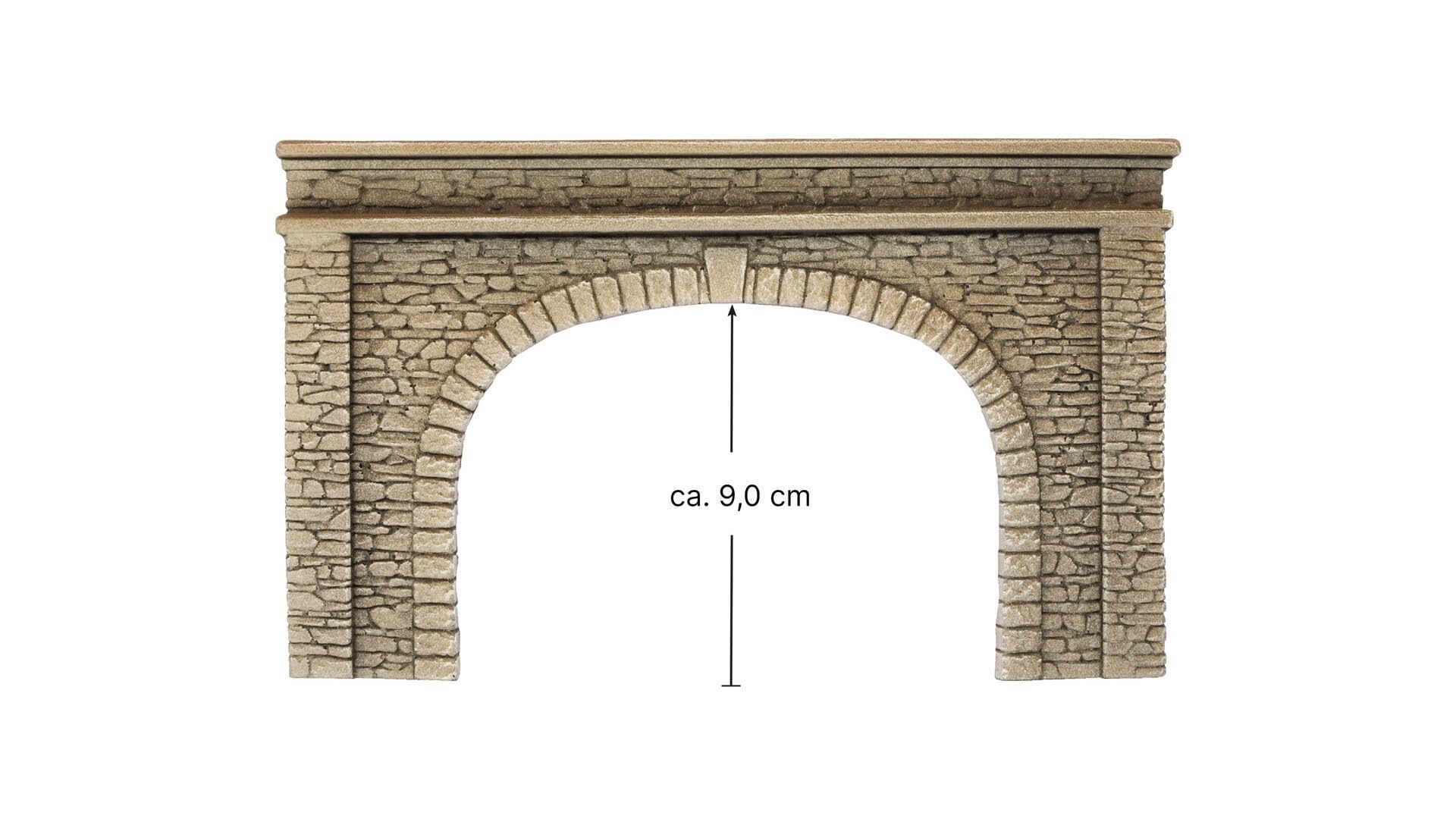 noch-58062-tunnel-portal-2-gleisig-h0-22x13-cm image 2