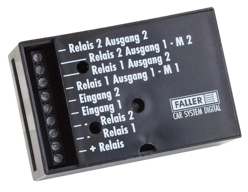 faller-relaismodul-mit-2x-12v-dc-relais-f-r-traffic-control image 1