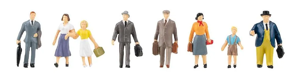 faller-reisende-figuren-set-h0-handbemalt image 1