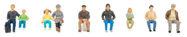 faller-151634-sitzende-personen-ii-figuren-set image 1