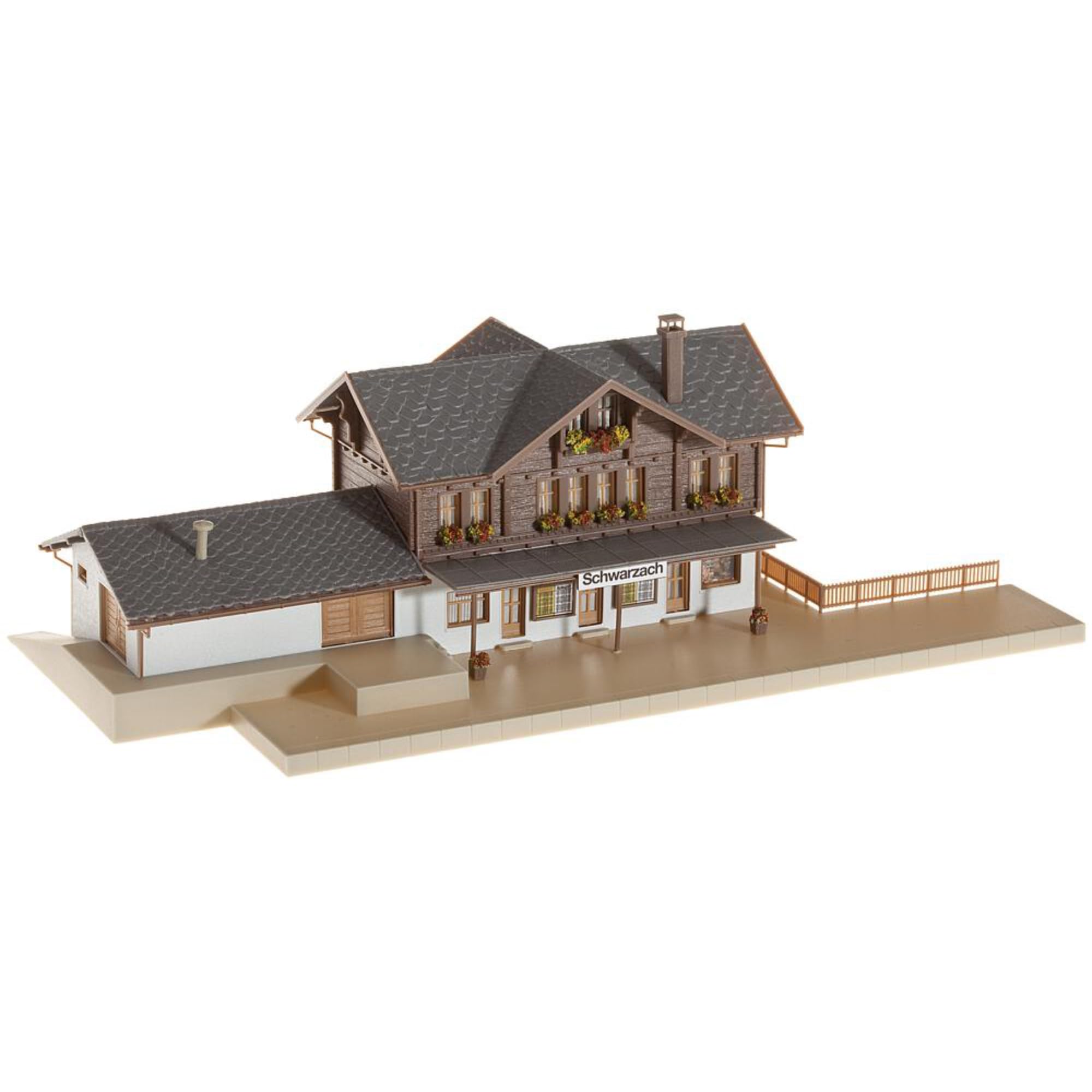 faller-bahnhof-schwarzach-n-bahnhof-bausatz-251-x-120-x-74-mm image 1