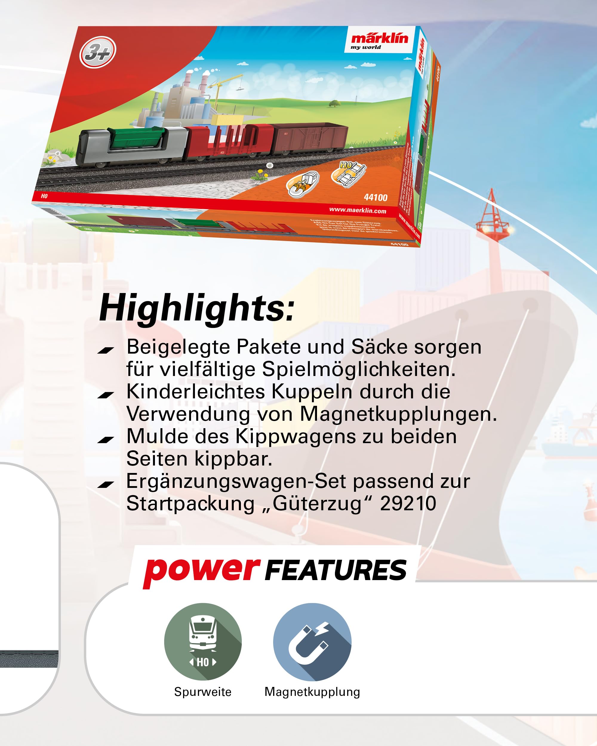 m-rklin-my-world-44100-erg-nzungswagen-set-g-terzug-h0 image 3