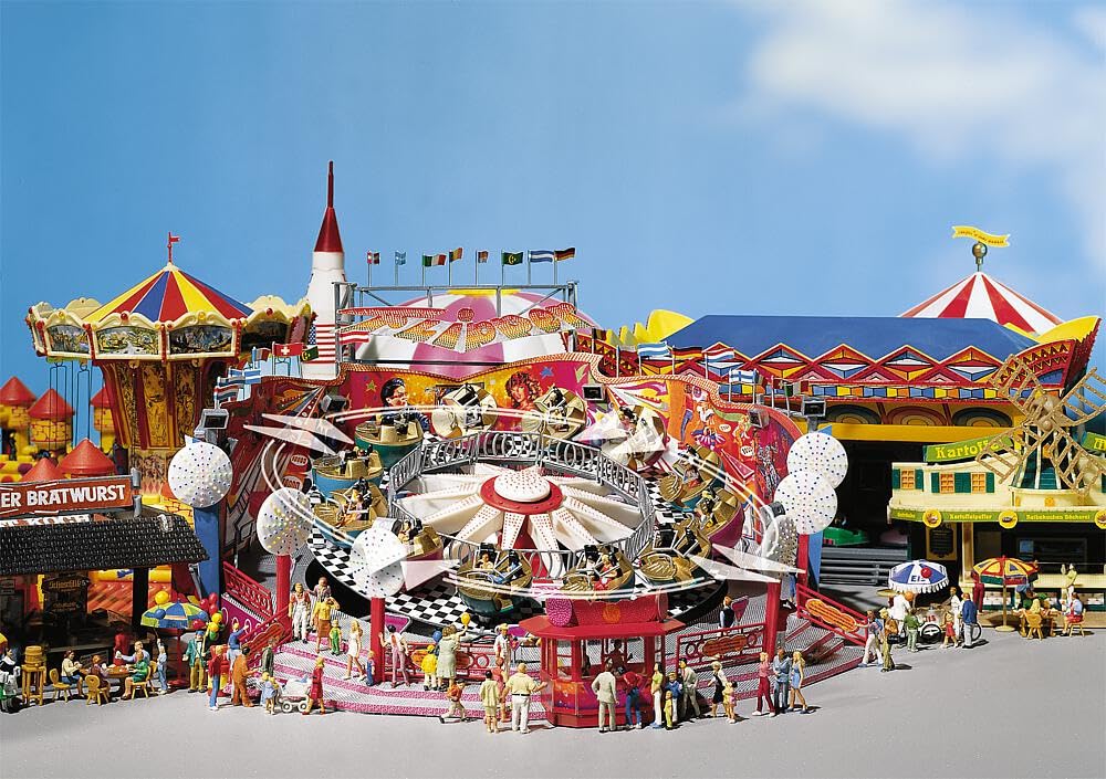 faller-karussell-flipper-h0-kirmes-bausatz-436-teile-motorisiert image 2