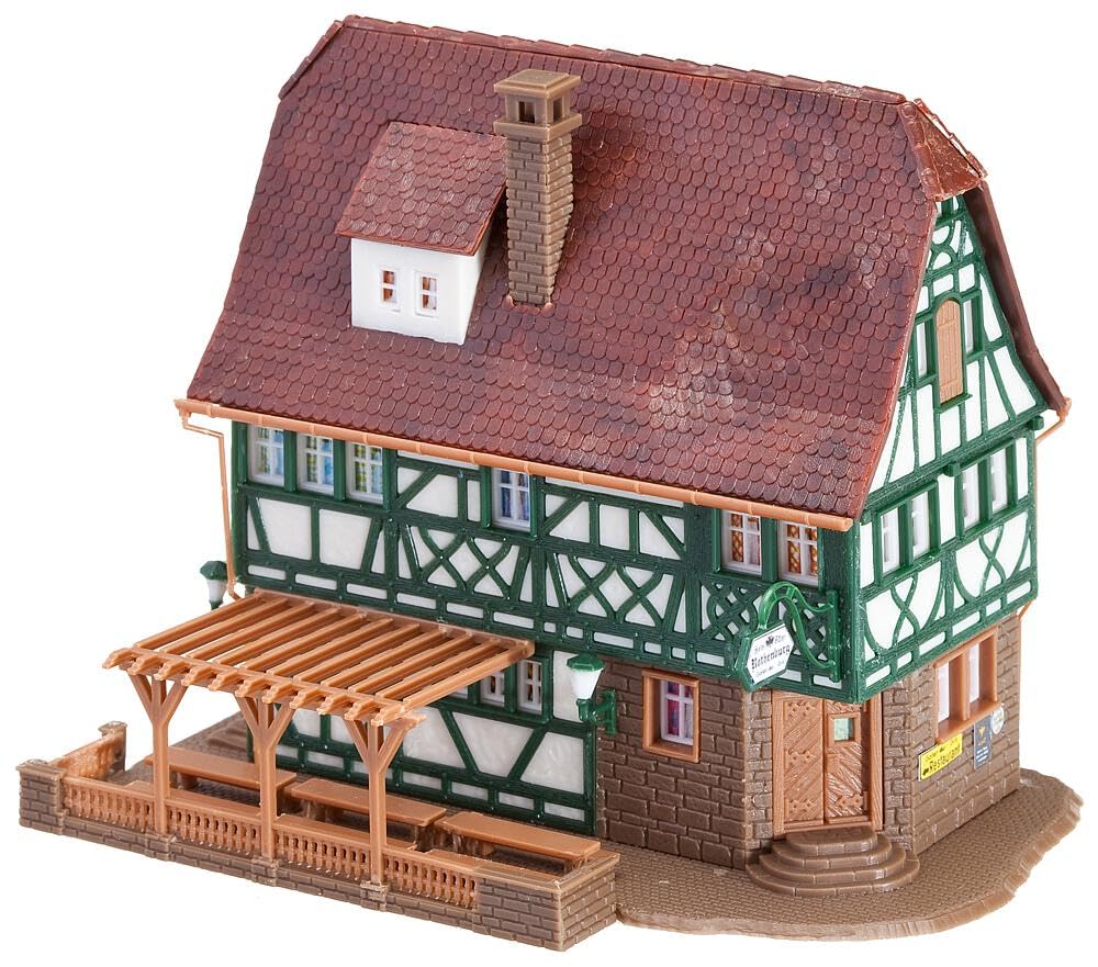 faller-232282-gasthof-rothenburg-bausatz-spur-n-wei-mit-laube image 2