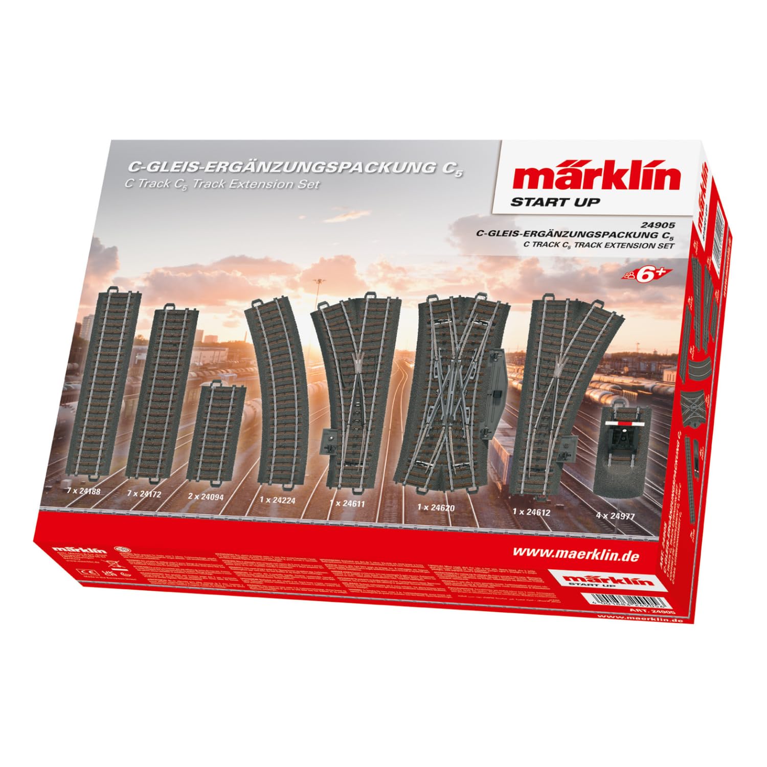 m-rklin-start-up-24905-c-gleis-erg-nzungspackung-c5-spur-h0 image 1