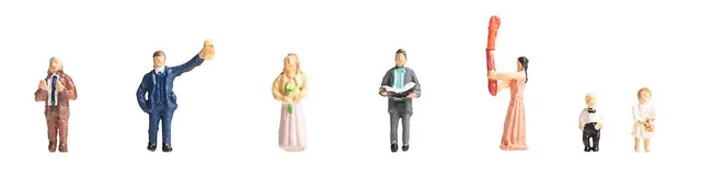 faller-155606-hochzeitsg-ste-figuren-set image 1