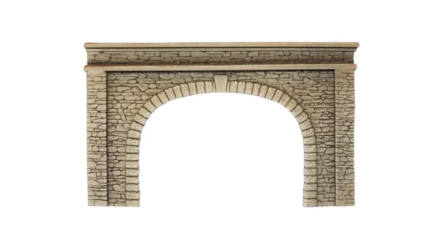 noch-58062-tunnel-portal-2-gleisig-h0-22x13-cm image 1