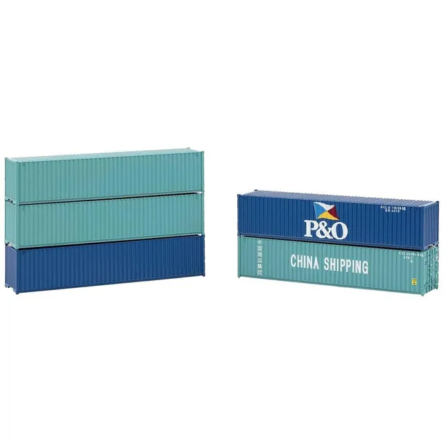 faller-182151-40-container-5er-set-china-shipping-p-o-spur-h0 image 1