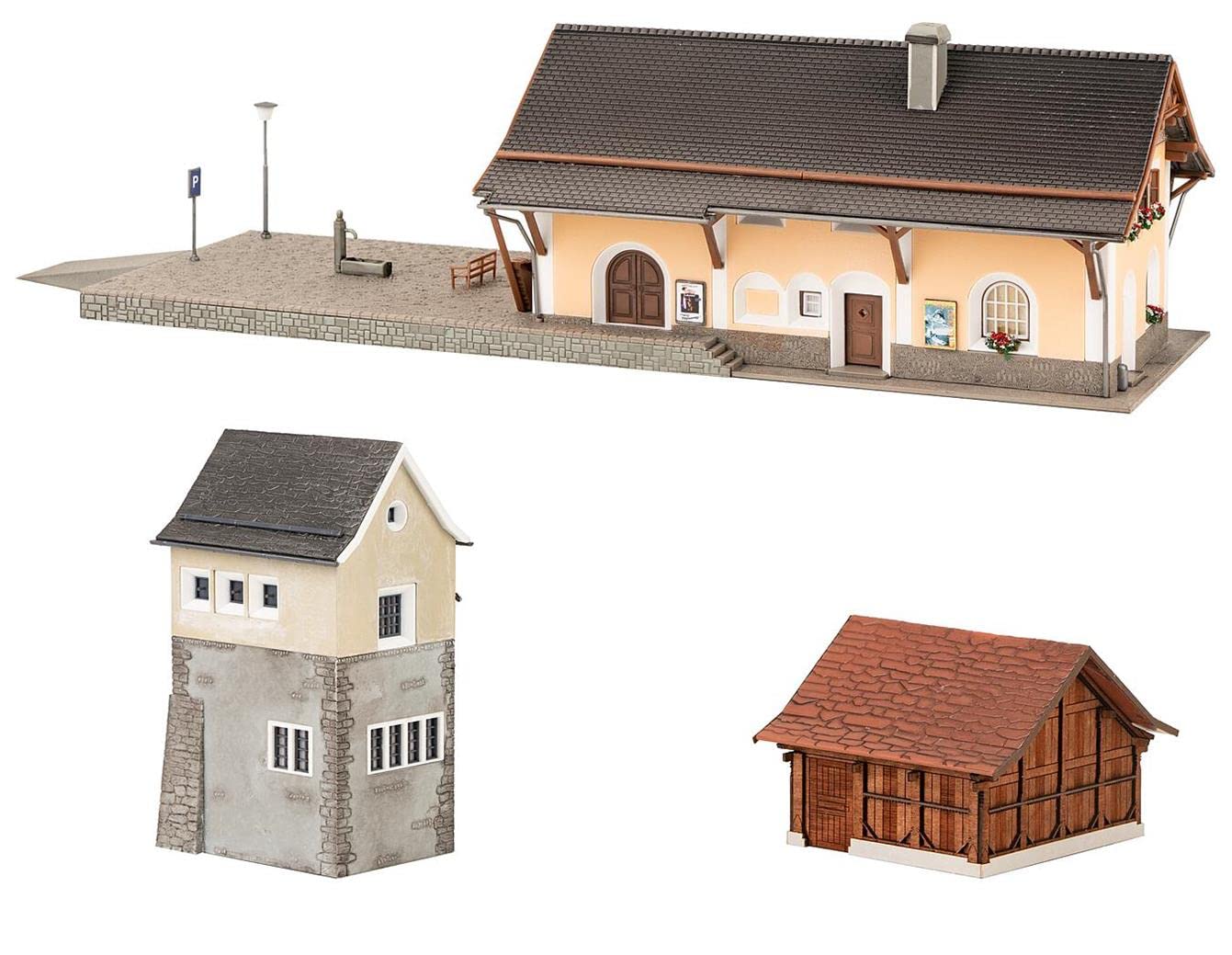 faller-bahnhof-set-susch-geb-udebausatz image 1