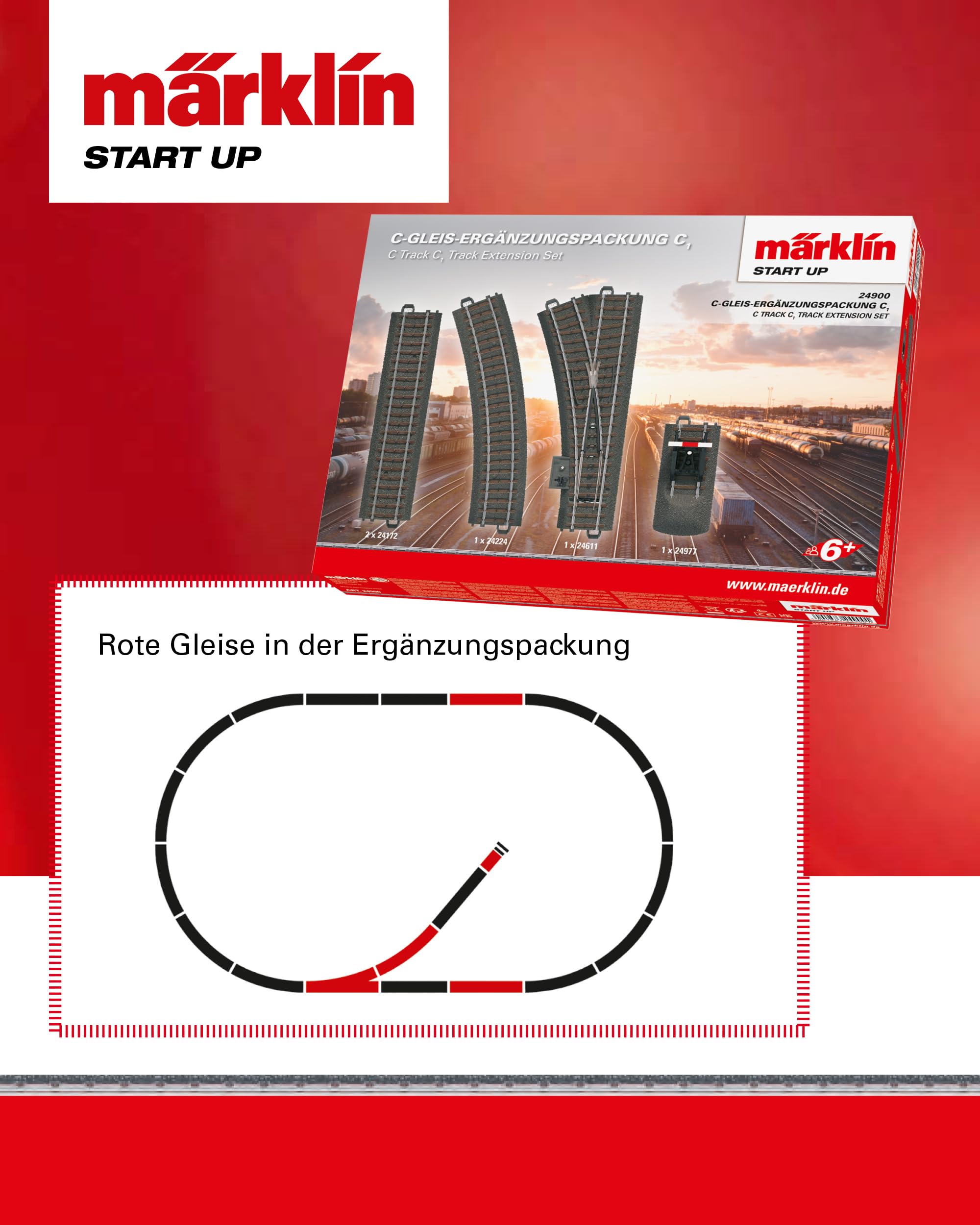 m-rklin-start-up-24900-c-gleis-erg-nzungspackung-c1-spur-h0 image 3
