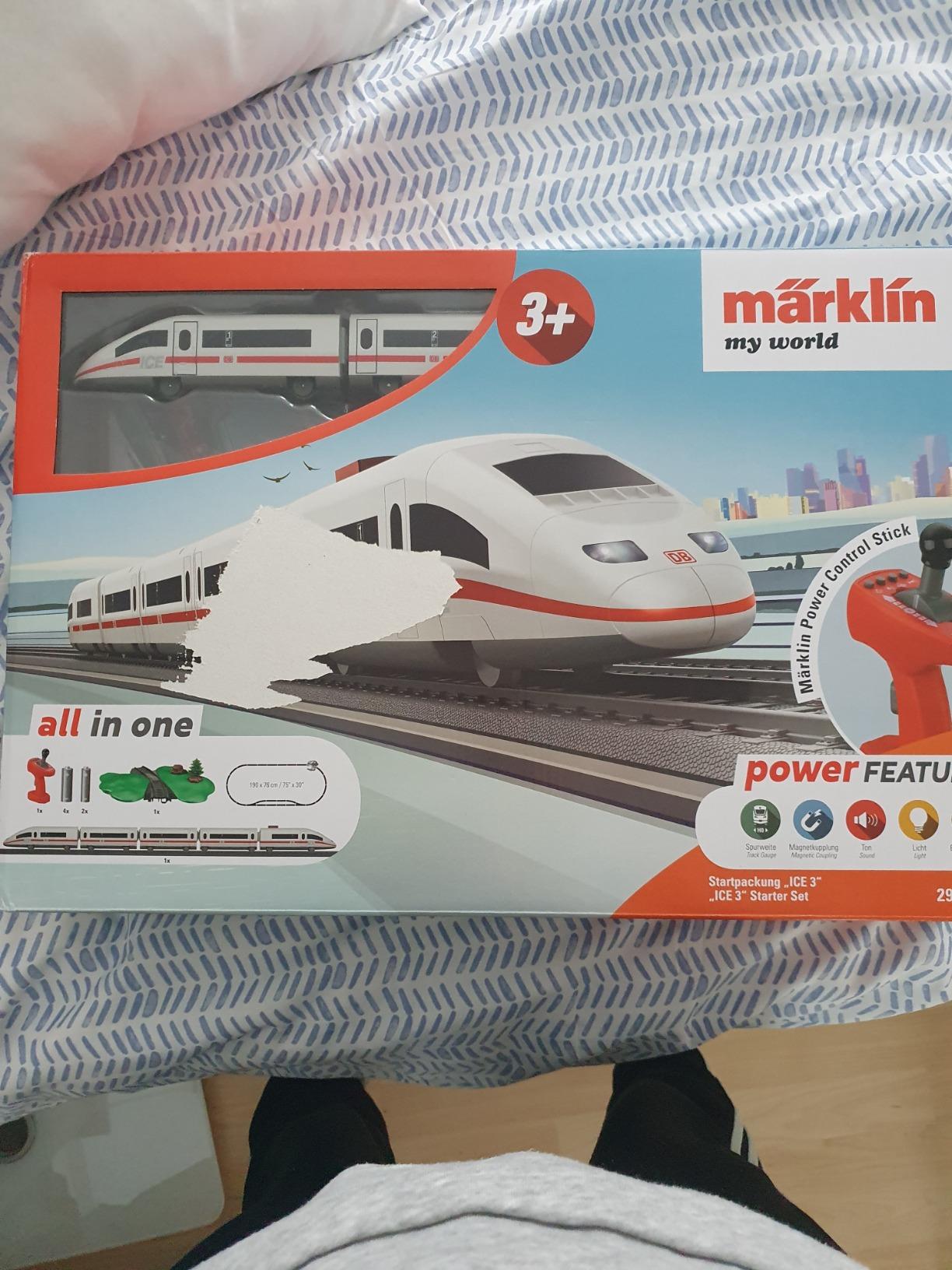 Zug top, ein Wagen klemmt