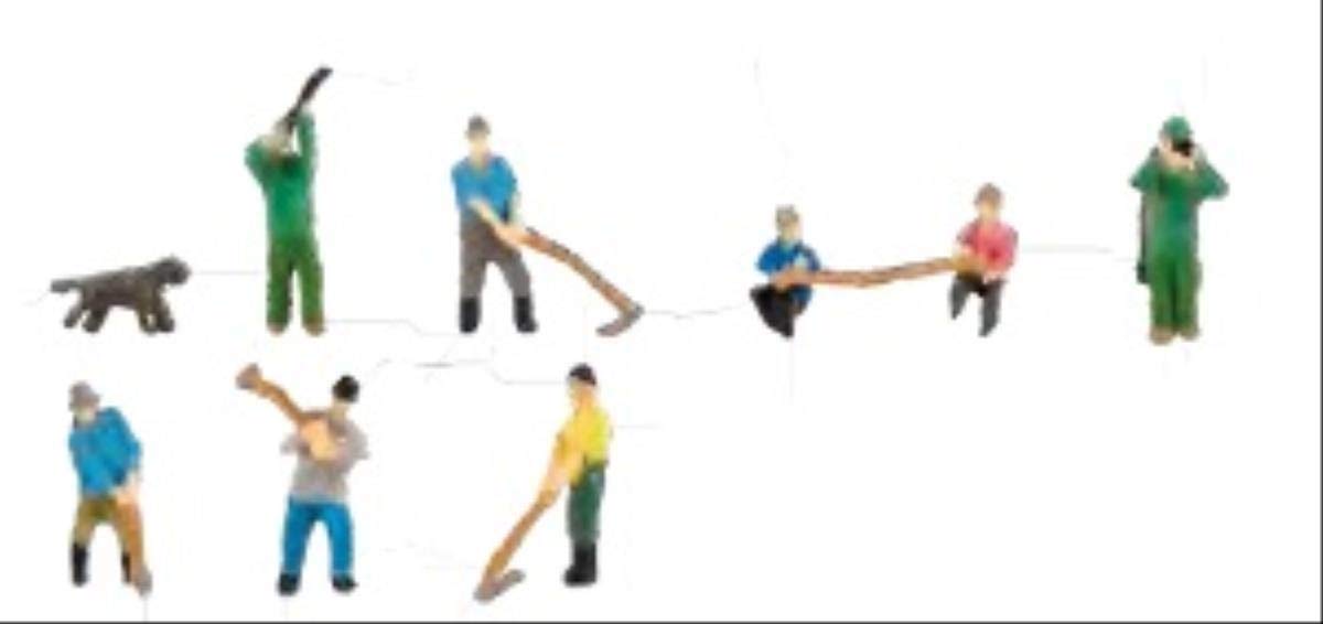 faller-waldarbeiter-und-j-ger-figuren-set image 1