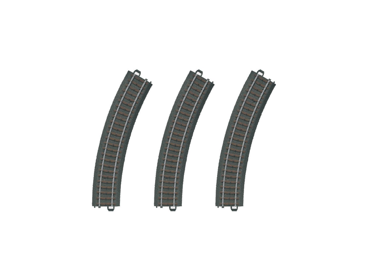 m-rklin-start-up-20130-c-gleis-gebogen-r1-30-h0-3-st-ck-360-mm image 1