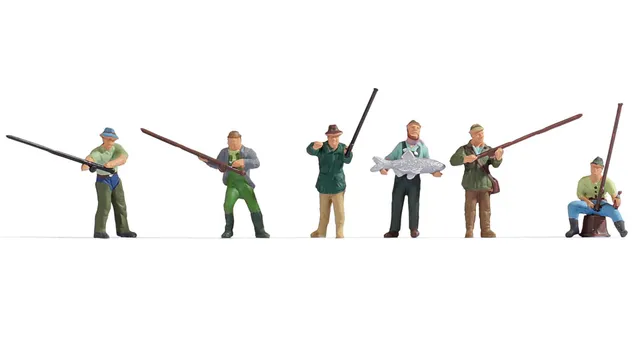 noch-15884-figuren-set-angler-6-figuren-h0 image 1