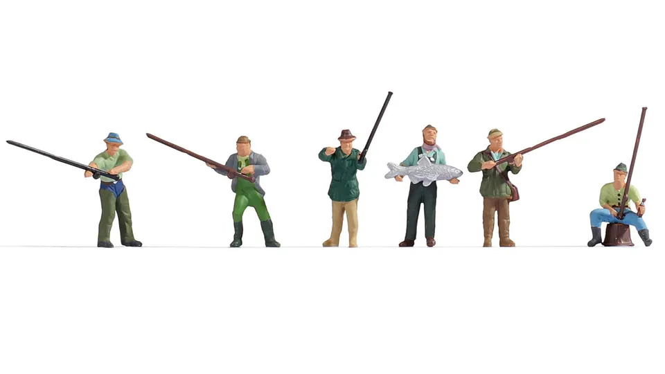 noch-15884-figuren-set-angler-6-figuren-h0 image 1