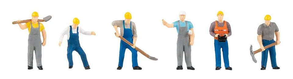 faller-stra-enbauarbeiter-figuren-set-spur-h0 image 1