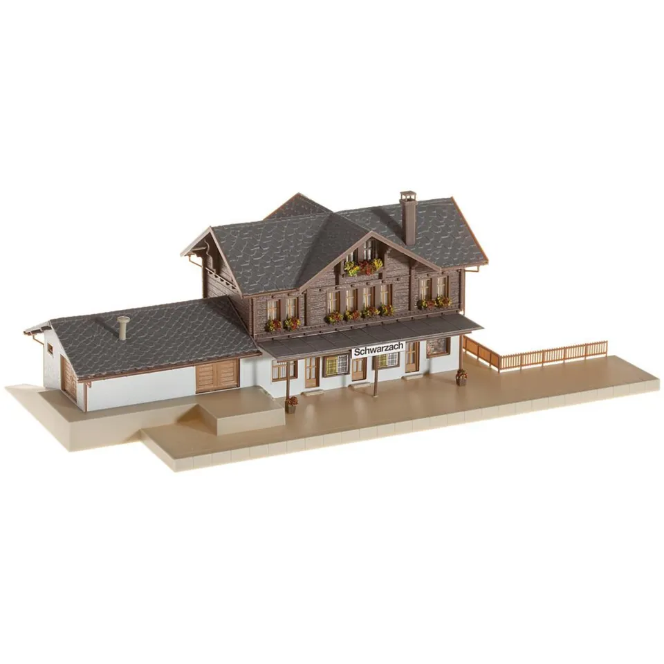 faller-bahnhof-schwarzach-n-bahnhof-bausatz-251-x-120-x-74-mm image 1