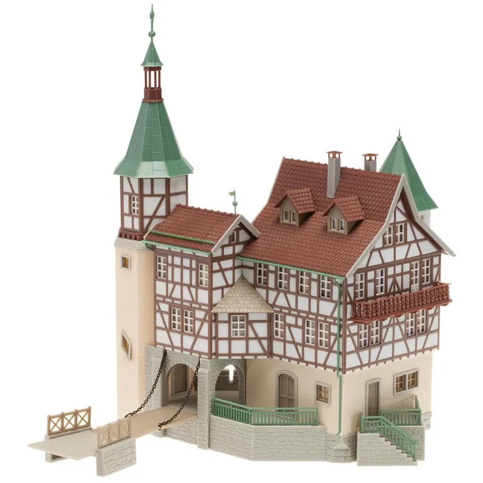 faller-jagdschloss-falkeneck-modellbausatz-h0-176-teile-188-x-134-x-225-mm image 1