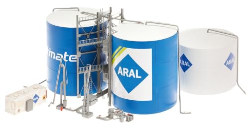 faller-130485-h0-tanklager-aral-mit-3-tankkesseln-und-b-ro-container image 8