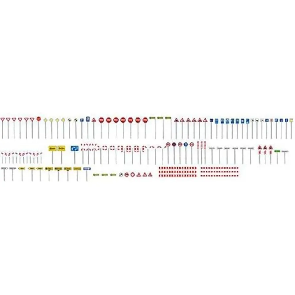 faller-verkehrsschilder-set-n-1-160-120-schilder-129-teile image 1