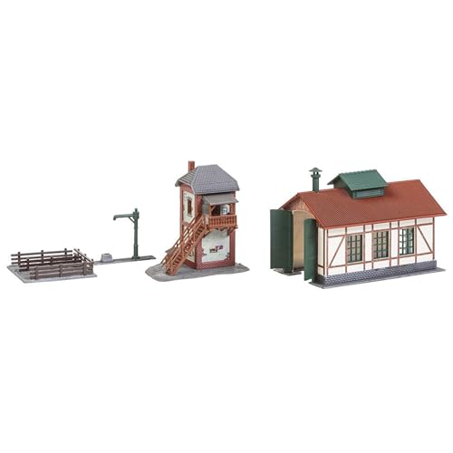 faller-nebenbahnlokschuppen-mit-blockstelle-spur-n-99-teile-epoche-ii image 7
