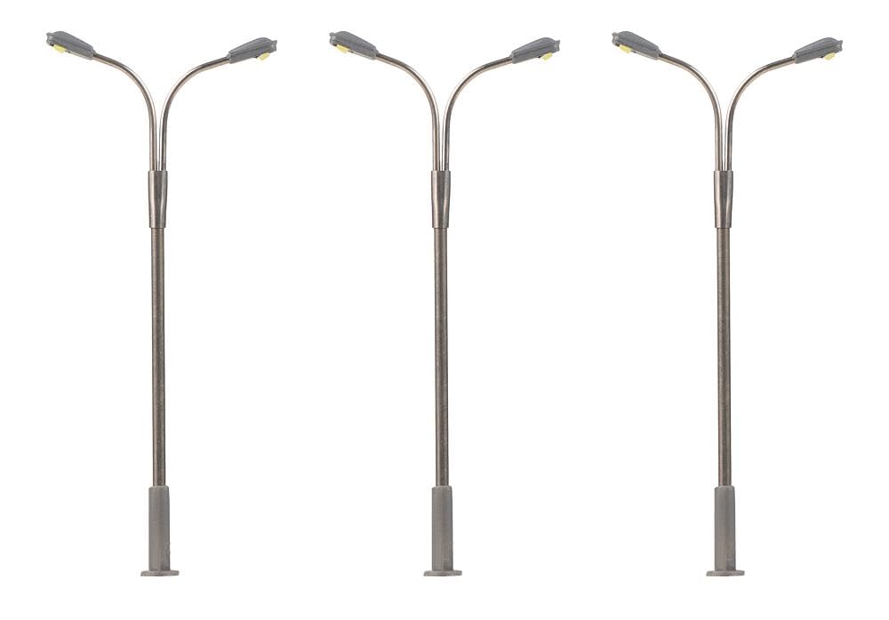 faller-272121-led-peitschenleuchten-zweiflammig-kaltwei-spur-n-3-st-ck image 1