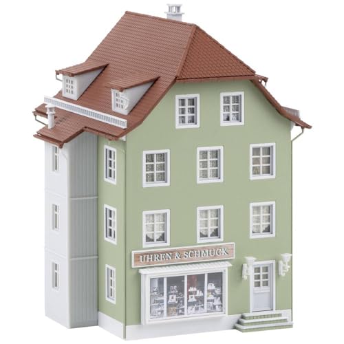 faller-wohnhaus-mit-walmdach-und-laden-h0-bausatz image 2