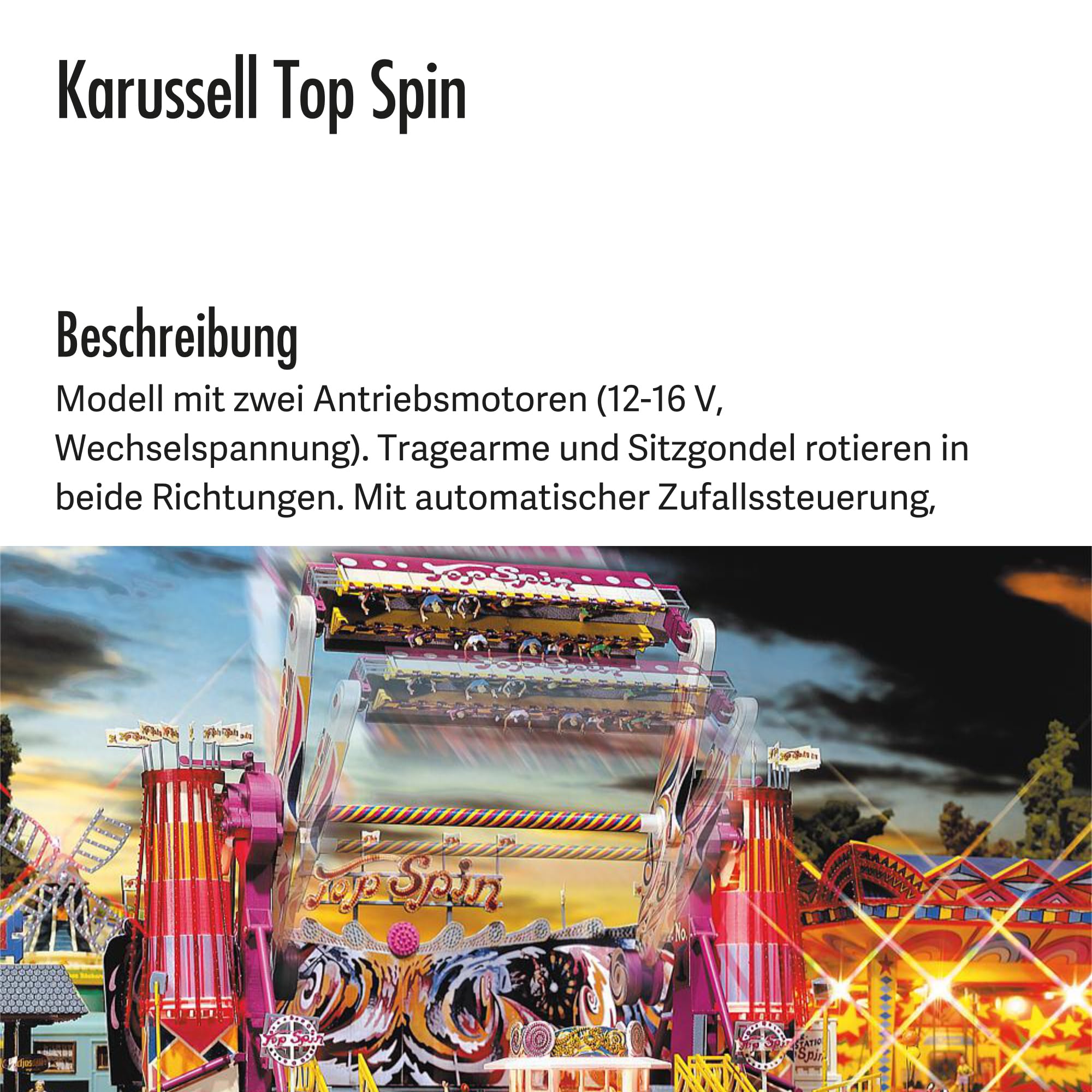 faller-karussell-top-spin-kirmes-bausatz-240x240x214-mm-h0 image 3
