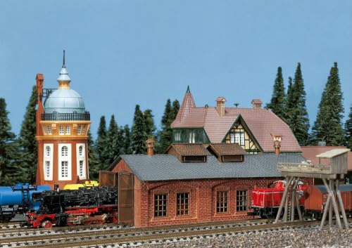 faller-222141-lokschuppen-1-st-ndig-spur-n-grau-braun image 3