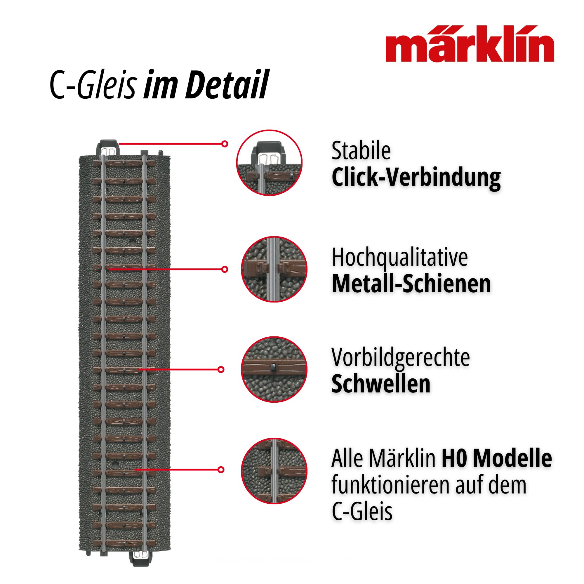 m-rklin-24115-h0-c-gleis-gebogen-r1-6er-set-15-grad image 4