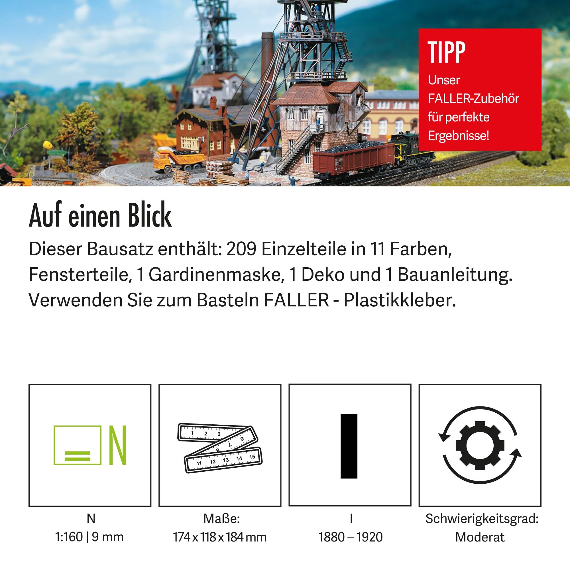 faller-f-rderanlage-k-nigsgrube-n-209-teile-174x118x184-mm image 4