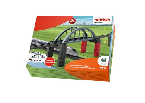 m-rklin-my-world-72218-baustein-set-hochbahn-br-cke-37-teilig-spur-h0 image 2
