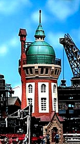 faller-120166-wasserturm-bielefeld-h0-bausatz-grau-braun image 2