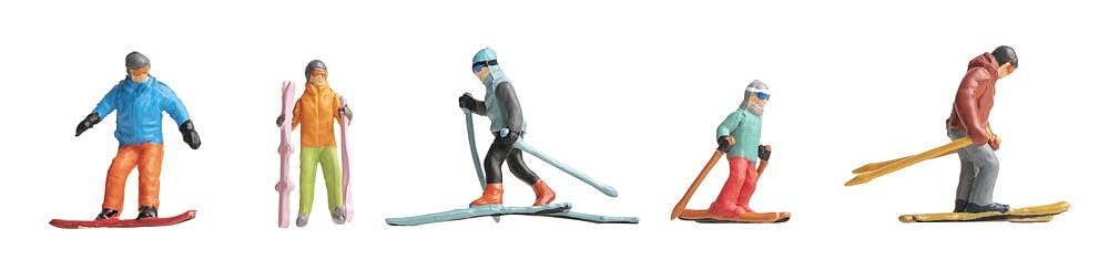 faller-151650-beim-wintersport-figuren-set-h0-1-87-skifahrer image 2