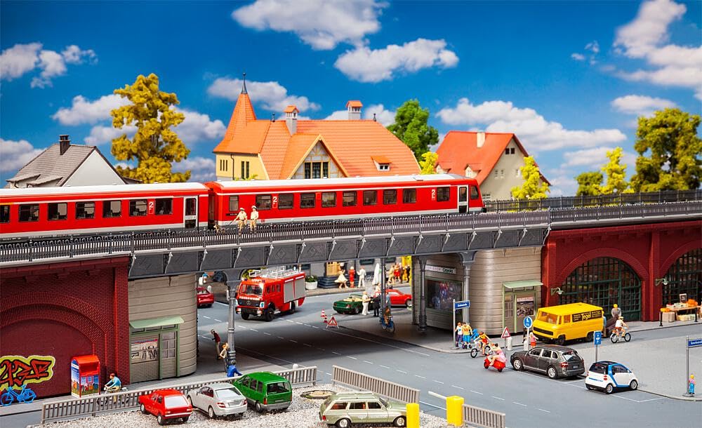 faller-s-bahn-stadtbr-cke-zweigleisig-spur-h0 image 2