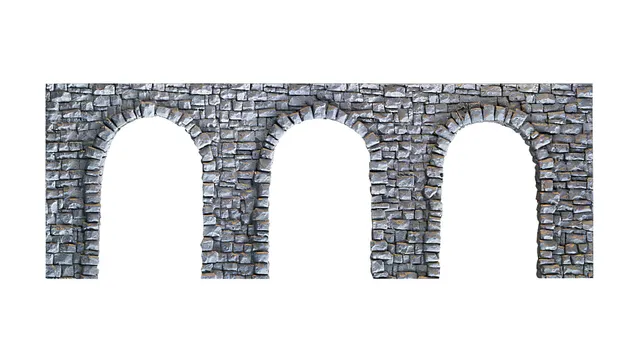 noch-58260-arkadenmauer-offen-landschaft-h0-27-x-10-cm image 1