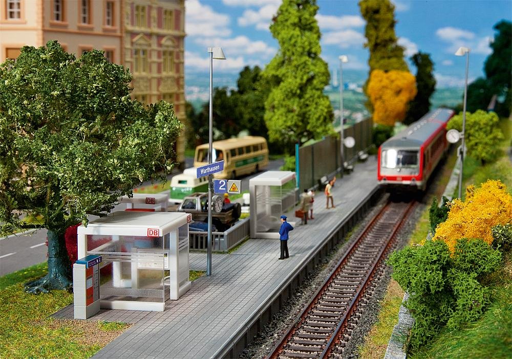 faller-120240-moderne-warteh-uschen-h0-bahnsteig-zubeh-r image 1