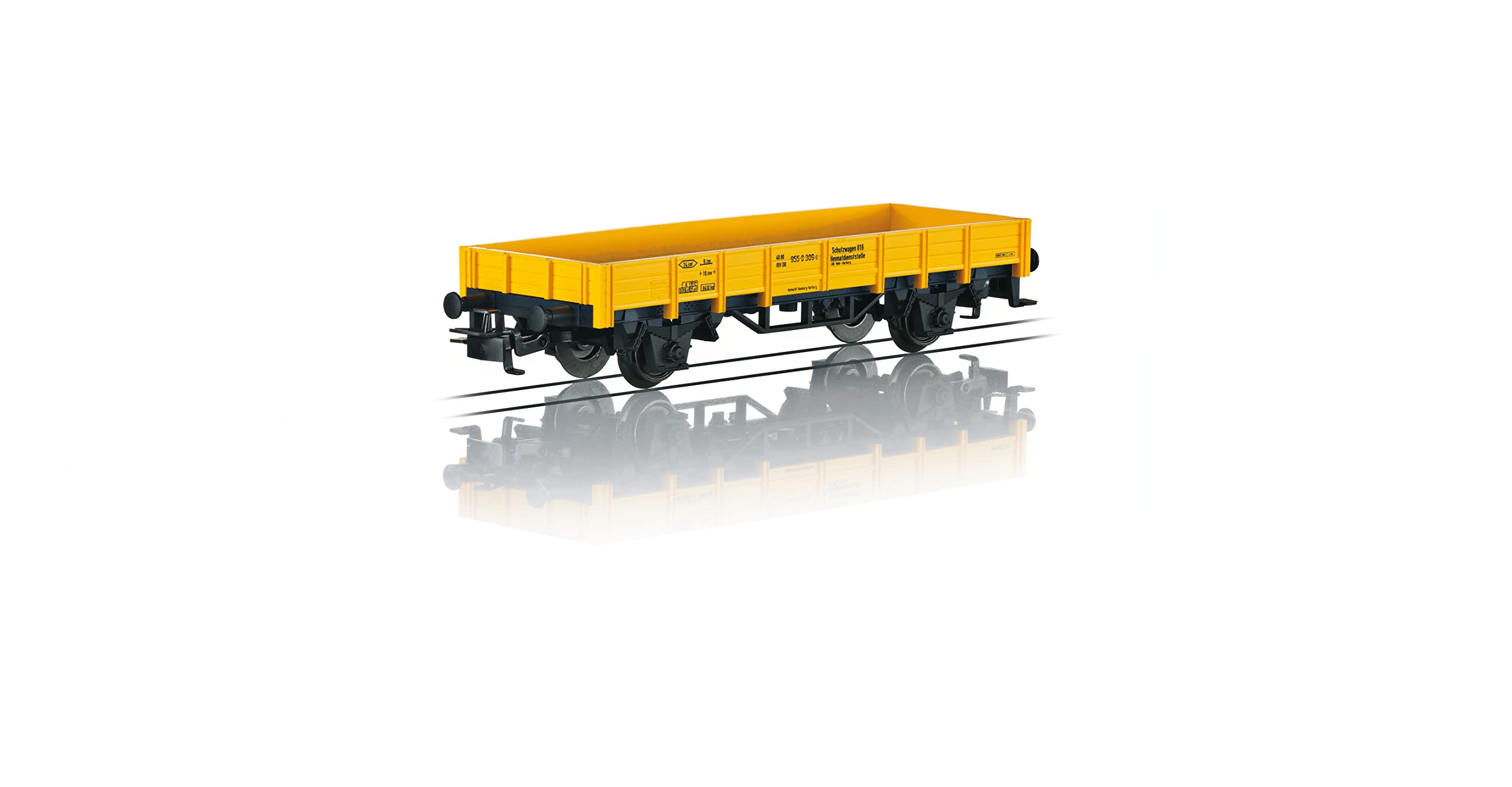 m-rklin-start-up-4471-niederbord-dienstwagen-gelb-spur-h0 image 1